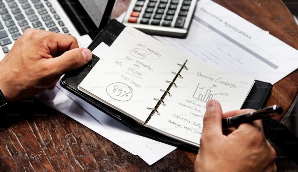 Finance team at work